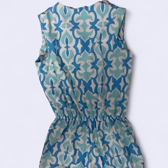 Jude Connally Aqua and White Patterned Dress - Picture 5 of 8